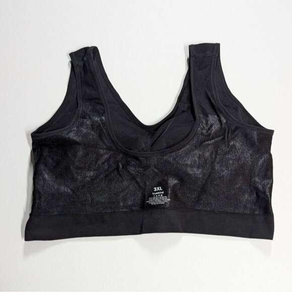 Truekind Everyday Throw-On Wireless Bralette 3XL 38DD/E 40D 42B 42C Black - Picture 7 of 8